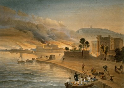 Burning of the Government Buildings at Kertch, Plate from 